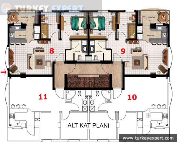 floor plans apt. 10 and 11